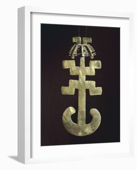 Gold Anthropomorphic Key Man Type Breastplate, Originating from Campo Hermoso-null-Framed Giclee Print