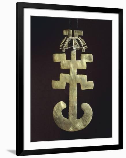 Gold Anthropomorphic Key Man Type Breastplate, Originating from Campo Hermoso-null-Framed Giclee Print