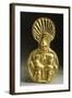 Gold Armour Stud, from Cucuteni-Baiceni Treasure, Romania, Geto-Dacian Civilization, 5th Century BC-null-Framed Giclee Print