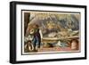 Gold at Monte Rosa-null-Framed Art Print