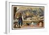 Gold at Monte Rosa-null-Framed Art Print