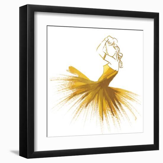 Gold Attitude-OnRei-Framed Art Print