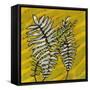 Gold Batik Botanical II-Andrea Davis-Framed Stretched Canvas