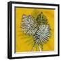 Gold Batik Botanical III-Andrea Davis-Framed Art Print