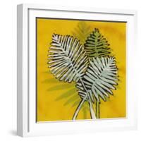 Gold Batik Botanical III-Andrea Davis-Framed Art Print