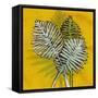 Gold Batik Botanical III-Andrea Davis-Framed Stretched Canvas