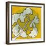 Gold Batik Botanical IV-Andrea Davis-Framed Art Print