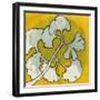 Gold Batik Botanical IV-Andrea Davis-Framed Art Print