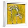 Gold Batik Botanical V-Andrea Davis-Framed Art Print