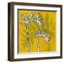 Gold Batik Botanical V-Andrea Davis-Framed Art Print