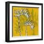 Gold Batik Botanical V-Andrea Davis-Framed Art Print