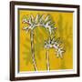 Gold Batik Botanical V-Andrea Davis-Framed Art Print