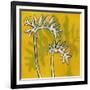 Gold Batik Botanical V-Andrea Davis-Framed Art Print