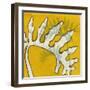 Gold Batik Botanical VI-Andrea Davis-Framed Art Print