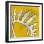 Gold Batik Botanical VI-Andrea Davis-Framed Art Print