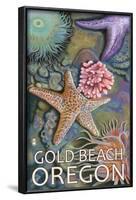 Gold Beach, Oregon Tidepools, c.2009-Lantern Press-Framed Art Print