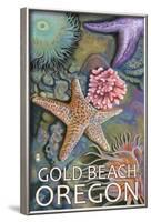 Gold Beach, Oregon Tidepools, c.2009-Lantern Press-Framed Art Print