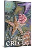 Gold Beach, Oregon Tidepools, c.2009-Lantern Press-Mounted Art Print