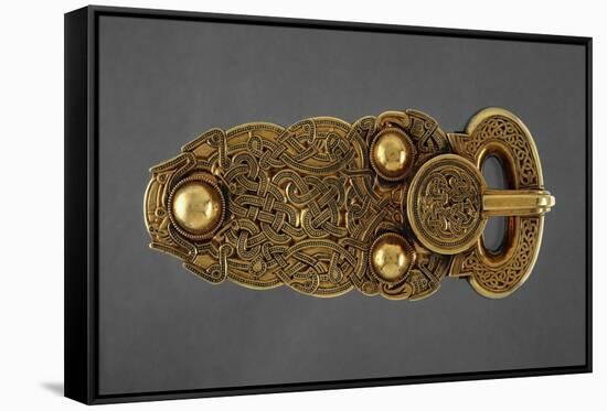 Gold Belt Buckle Fom the Ship-Burial at Sutton Hoo, Suffolk, Early 7th Century-null-Framed Stretched Canvas