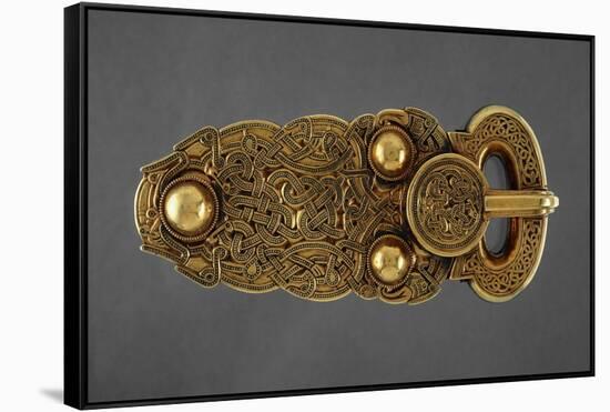 Gold Belt Buckle Fom the Ship-Burial at Sutton Hoo, Suffolk, Early 7th Century-null-Framed Stretched Canvas