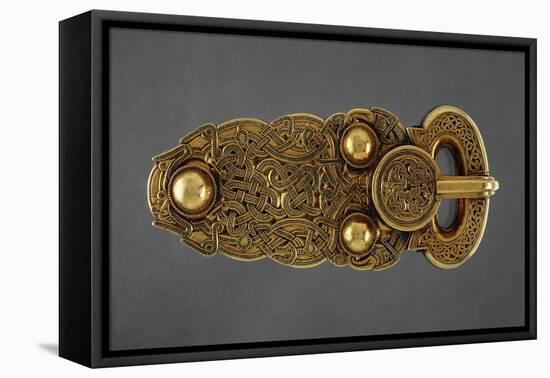 Gold Belt Buckle Fom the Ship-Burial at Sutton Hoo, Suffolk, Early 7th Century-null-Framed Stretched Canvas