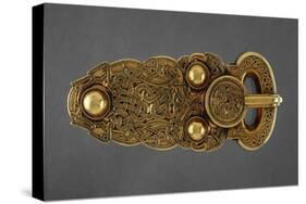 Gold Belt Buckle Fom the Ship-Burial at Sutton Hoo, Suffolk, Early 7th Century-null-Stretched Canvas