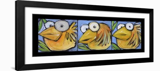 Gold Bird Trio-Tim Nyberg-Framed Giclee Print