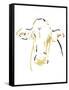 Gold Black Cow-OnRei-Framed Stretched Canvas