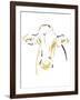 Gold Black Cow-OnRei-Framed Art Print