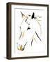 Gold Black Horse-OnRei-Framed Art Print