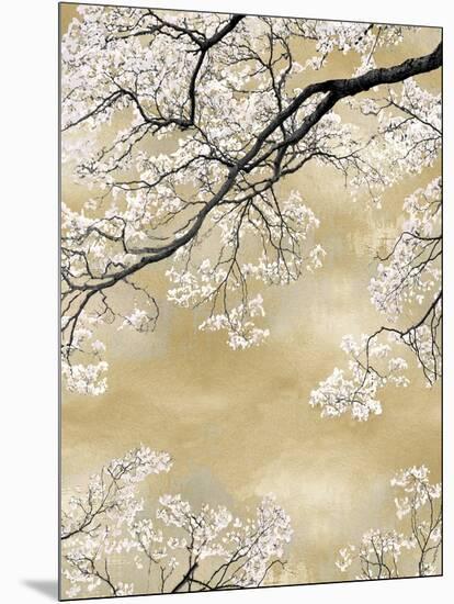 Gold Blossom Tree, 2024-David Moore-Mounted Art Print