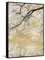 Gold Blossom Tree, 2024-David Moore-Framed Stretched Canvas
