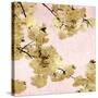 Gold Blossoms on Pink III-Kate Bennett-Stretched Canvas