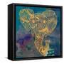 Gold Boho Elephant-Nola James-Framed Stretched Canvas