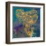 Gold Boho Elephant-Nola James-Framed Art Print