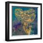 Gold Boho Elephant-Nola James-Framed Art Print