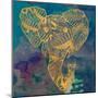 Gold Boho Elephant-Nola James-Mounted Art Print