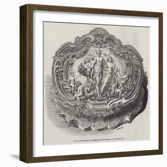 Gold Box Presented by Commercial Travellers to Mr Cobden-null-Framed Giclee Print