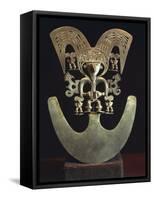 Gold Breast Plat, Colombia, Quimbaya Civilization-null-Framed Stretched Canvas