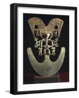 Gold Breast Plat, Colombia, Quimbaya Civilization-null-Framed Giclee Print