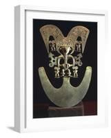 Gold Breast Plat, Colombia, Quimbaya Civilization-null-Framed Giclee Print
