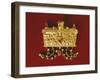 Gold Breastplate Decorated with Animal Motifs in Gold, Rubies, Emeralds and Corals, India-null-Framed Giclee Print