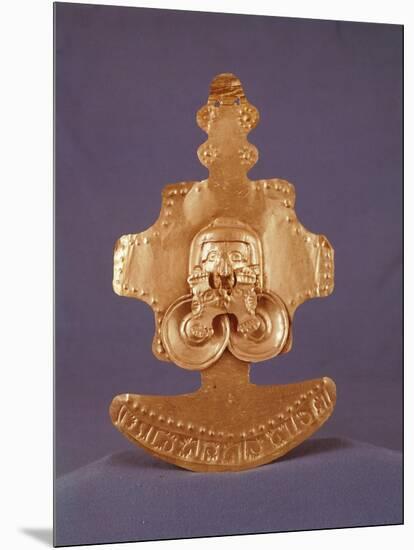 Gold Breastplate Originating from Calima-null-Mounted Giclee Print