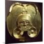Gold Breastplate with a Central Mask with Gold Nose Rings-null-Mounted Giclee Print