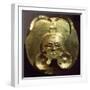 Gold Breastplate with a Central Mask with Gold Nose Rings-null-Framed Giclee Print