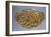 Gold Breastplate with Embossed Decorations of Animal Figure-null-Framed Giclee Print