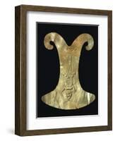 Gold Breastplate with the Imprint of a Reptile with the Head of a Cat-null-Framed Giclee Print