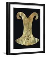 Gold Breastplate with the Imprint of a Reptile with the Head of a Cat-null-Framed Giclee Print
