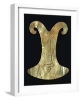 Gold Breastplate with the Imprint of a Reptile with the Head of a Cat-null-Framed Giclee Print