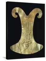 Gold Breastplate with the Imprint of a Reptile with the Head of a Cat-null-Stretched Canvas